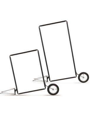 Advertising bicycle trailers