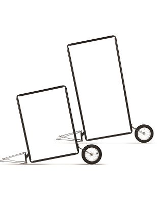 Advertising bicycle trailers