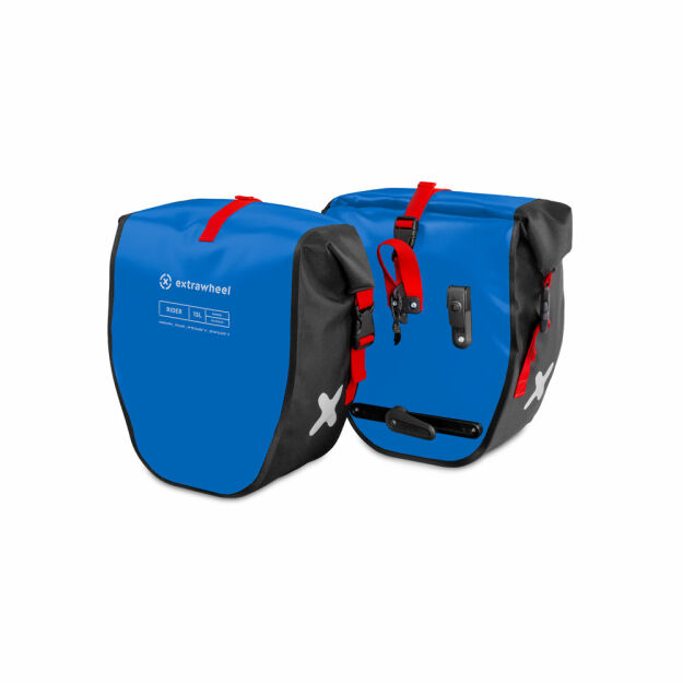 Bicycle panniers Extrawheel Rider Blue-Black 30L