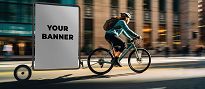 Extrawheel Advertising Bike Trailer XL format A0 - 6