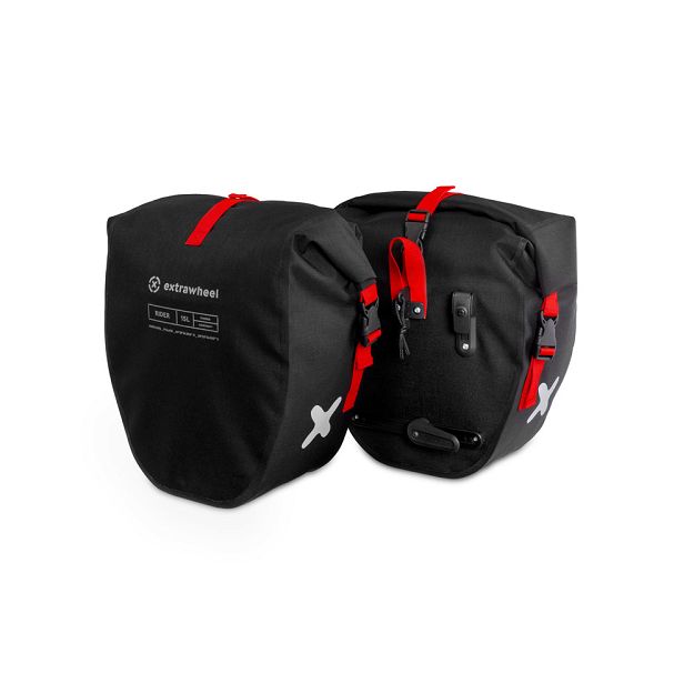 Bicycle panniers Extrawheel Rider Premium Black 30L