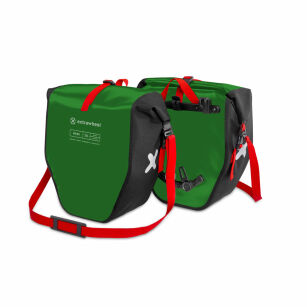 Bicycle panniers Extrawheel Biker PRO Green-Black 50L