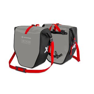 Extrawheel Bicycle panniers Biker PRO Grey-Black 50L